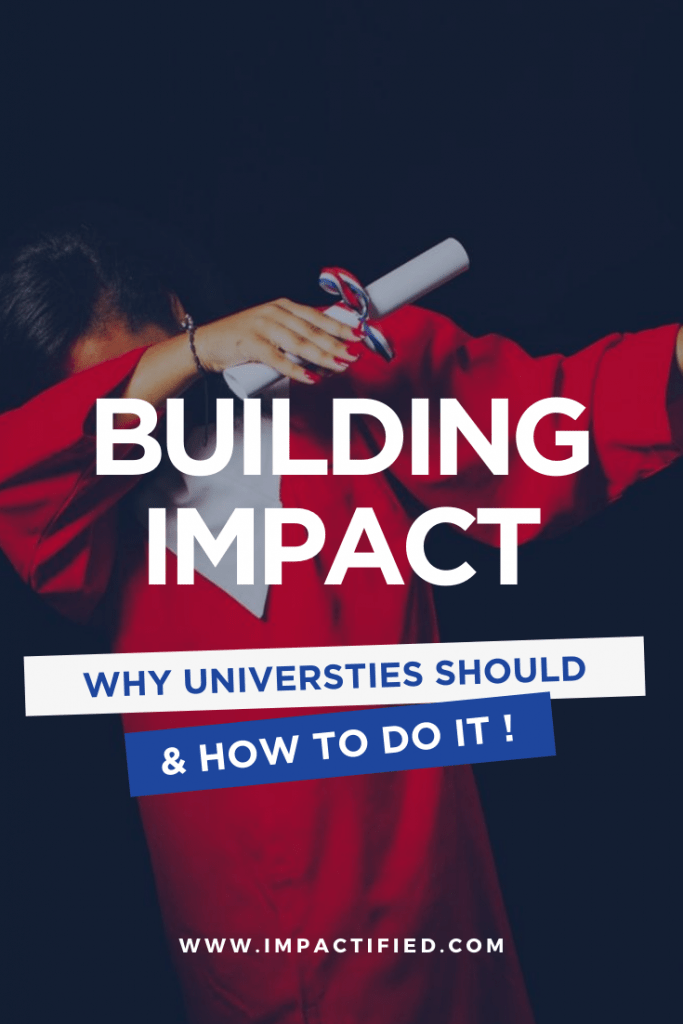 Building Impact for Non-Profits (Especially Universities) Why & How Impactified academic impact strategy 2