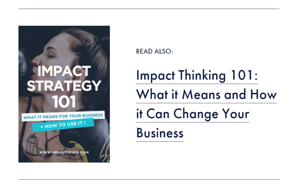 how to use impact thinking to grow your business